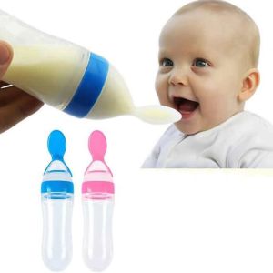 Botol Susu Dot Silikon / Sendok Makan Bayi Silicon