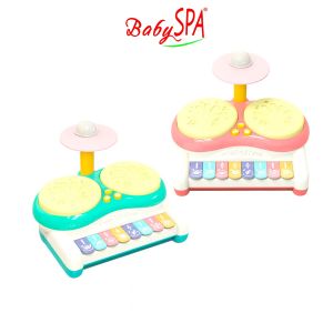 ♥♥♥ (𝐒𝐆 𝐒𝐞𝐥𝐥𝐞𝐫) BabySPA Multifunctional Baby Jazz Drum Set Baby Shower Gift Birthday Present