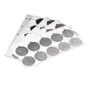 Pack of 100 Coffee Pods Foil Lid Set 37mm Diameter Stickers Sealers Aluminum Foil Texture Coffees Cup Covers
