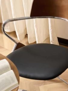 Dining Chair Home Casual Simple Solid Wood Backrest Armchair Cafe Negotiation Table Chair