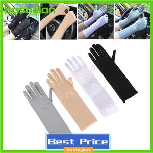 bashijian 1 cặp găng tay Kem chống nắng lái xe găng tay căng Phụ Nữ Chống UV giữa dài thoáng khí găng tay cho mùa xuân mùa hè Găng tay mỏng