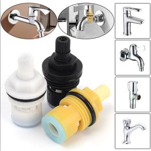 【3PCS】Universal 4 Points Faucet Valve Core - Durable Plastic Tap Replacement Cartridges - Bathroom Kitchen Hardware Accessories