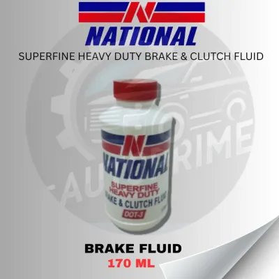 BRAKE FLUID & CLUTCH FLUID DOT 3 by National - HEAVY DUTY