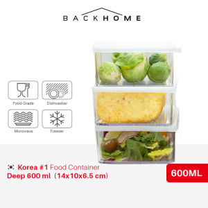 [SG InStock] Silicook Food Container Deep Transparant 600ml -食物储存 Food Container Organizer Food Box Refrigerator Storage