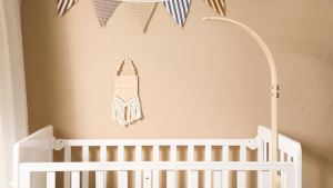 Baby Wooden Boho Rainbow Bed Bell Rattles Toys Hanging Pendant Newborn Toys Mobile Crib Bracket Montessori Toys Baby Birth Gift