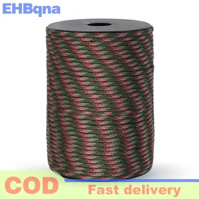 EHBqna เชือกพาราคอร์ด9แกนมาตรฐานทหาร550 100ม. 4มม. สายร่มชูชีพกลางแจ้งเชือกร่มเอาตัวรอดสายคล้องสำหรับตั้งแคมป์