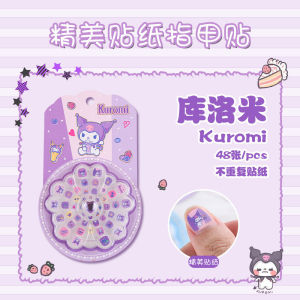 Set Pelekat Kuku Kanak Kanak Kartun Comel Sanrio Kuromi My Melody Kuku Palsu Hiasan Budak Perempuan Sanrio Nail Stickers Kuromi Melody Kids Girl Cartoon Gift Makeup Toys Dress Up Nail 三丽鸥儿童指甲贴纸宝宝库洛米美乐蒂可爱卡通甲片女孩美甲贴女童 A091