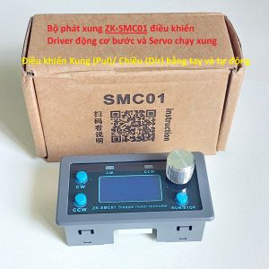 Bộ phát xung ZK-SMC01 điều khiển động cơ Bước Servo có chỉnh tốc độ và lập trình nhiều chế độ chạy