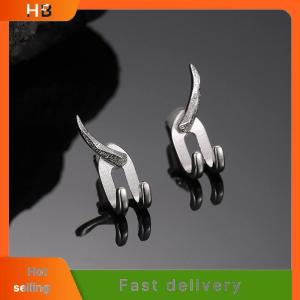 HB New Punk Earring For Men Detachable Dual Purpose Stud Earrings Prong Ear Charms Fashion Jewelry