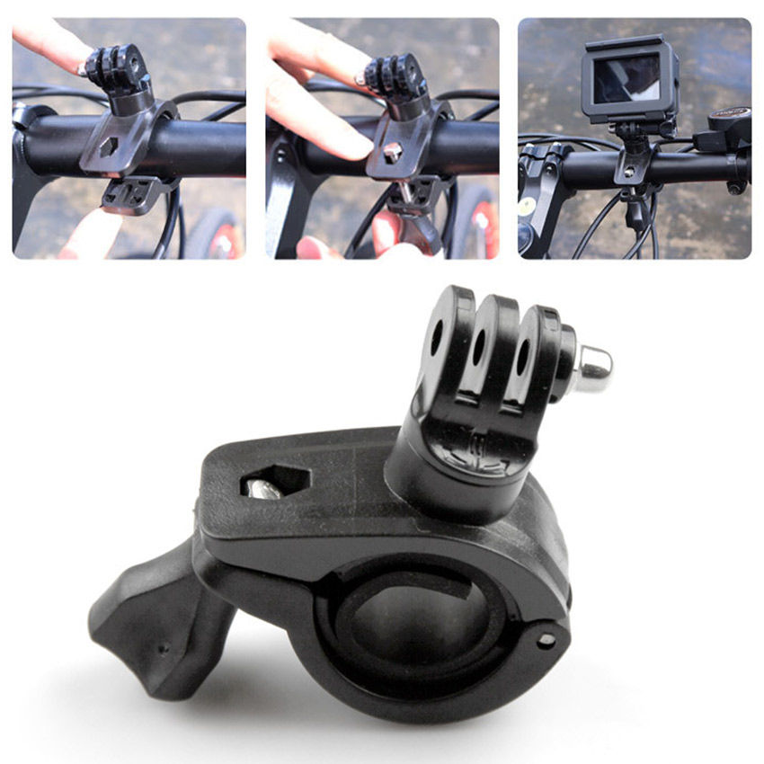 Bracket for 9 10 11 DJI SJCAM Insta360 Action Camera Accessories 360 Degree Rotation Bike Bicycle Motorcycle Handlebar Handle Bar Mount Holder For Gopro Hero 8 7 6 5. 