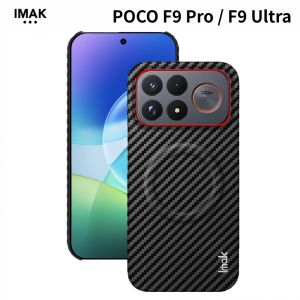 Magnetic Case For POCO F9 Ultra Pro Carbon Fiber Anti Fingerprint Raised Edge CA0024