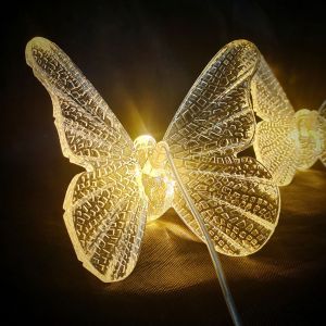 1 set lampu Tutul kupu kupu isi 10 - Lampu dekorasi pelaminan - lampu gantung dekorasi wedding - lampu dekorasi kamar - lampu tidur lampu malam - lampu cafe Hiasan Decor