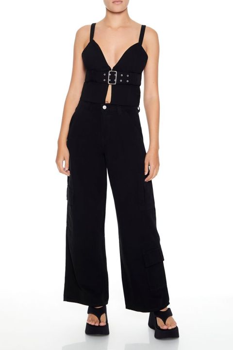 Forever 21 Women's Twill Cargo Carpenter Pants Lazada PH