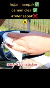 Anti-Rain Fog Film Side Mirror Water Repellent sticker with anti-fog anti-glare side mirror sticker proton perodua Axia Myvi Alza persona saga BLM FLX Wira Vios city Nissan Toyota Camry TRD Iriz X70 x50