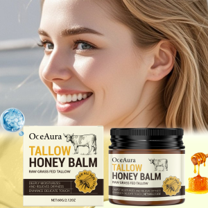 hot Tallow Honey Cream for Dry Sensitive Skin Ultra Nourishing Moisturizer with Shea Butter Winter Skincare Repair Cream Face & Body