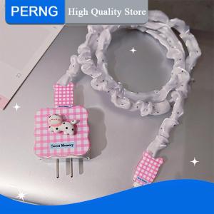 [PERNG] Tehe ที่ชาร์จข้อมูลรูปสัตว์น่ารักชุดฝาครอบป้องกันสำหรับ iPhone 18W 20W เคสที่ชาร์จเคสป้องกันการแตกหัก