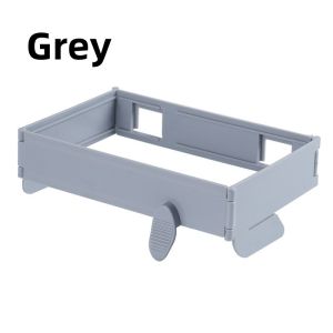 1pcs Wall Mounted Folding Trash Can Plastic Trash Can Foldable Design Kitchen Can Plastic Bag Storage Rack Multi-Functional Household Cleaning Tool