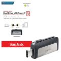 Sandisk Original Ultra Dual Drive Go USB OTG Type-C 128GB/64GB / 32GB USB 3.1/150MB, SDDDC2, untuk Smartphones yang ada fitur OTG TYPE C,  Tablets dan Computers/Laptop/Windows/Mac,  Silver, Garansi Resmi Sandisk Indonesia 5 Tahun. 
