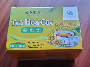 TRÀ HOA CÚC TÚI LỌC Thượng hạn 50g (25 gói x 2g) - Hỗ trợ mắt giúp tỉnh táo thanh nhiệt mát gan