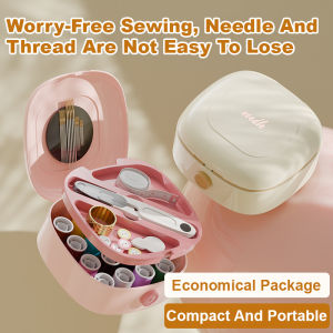 Magnetic Sewing Box Household Set High Quality Household Practical Sewing Tool With Thread Free Needle Sewing Kit Storage