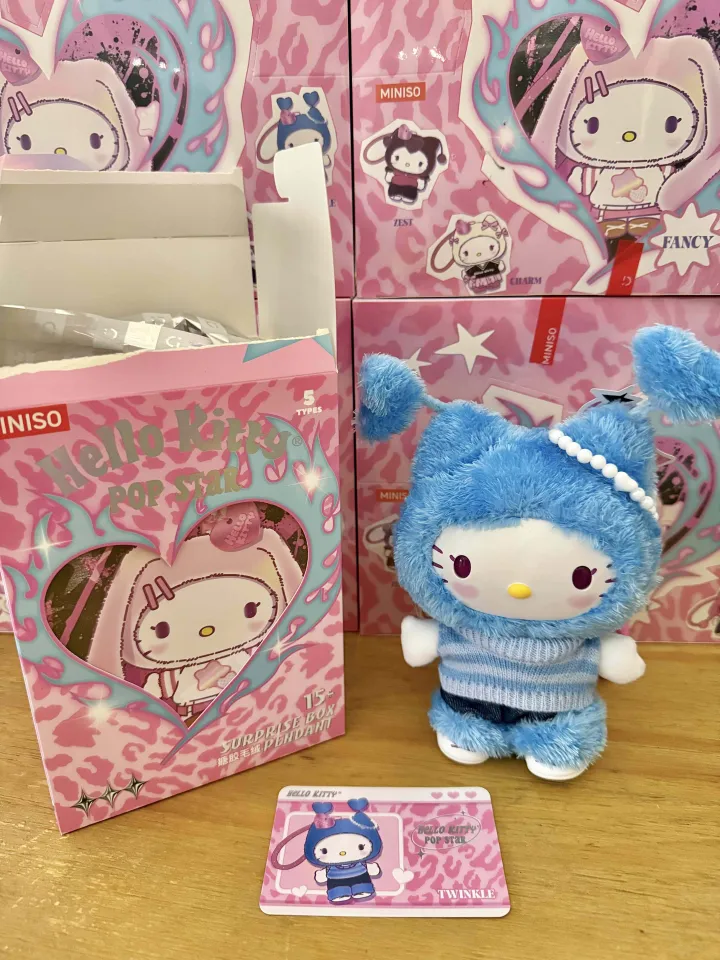 Original MINISO HELLO KITTY POP STAR Series Plush Blind Box Hello