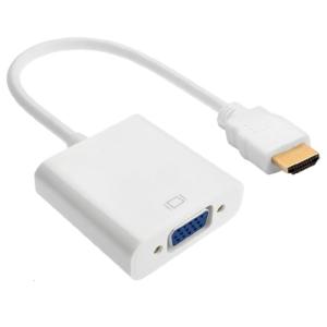 Portable HDTV to VGA Adapter Cable Conversion Wire Line for Connecting Set top Box to Projector or TV 15cm