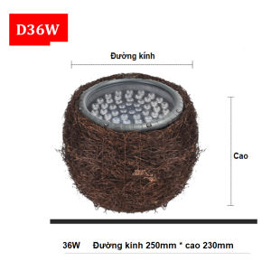 Đèn Led giả tổ chim trang trí chiếu tán cây sân vườn ngoài trời DW 3000K - Bảo Hành 1 Năm