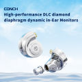 Trn Conch tai nghe hiệu suất cao DLC kim cương màng tai nghe nhét tai hiệu ứng dynamic hoán đổi cho nhau điều chỉnh vòi phun Bộ lọc tai nghe 3.5/2.5/4.4mm kết nối kim loại lỏng khoang thiết kế Audiophile chuyên nghiệp Hifi điều chỉnh âm nhạc IEM Tai nghe. 