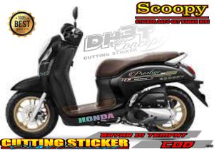 PS03 STIKER SCOOPY LIST STRIP MINIMALIS cutting sriker motor scoopy prestige stylish