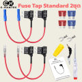 Fuse Tap Standard ฟิวส์แท็ปสแตนดาร์ด ชุดต่อพ่วงอุปกรณ์ไฟฟ้ารถผ่านกล่องฟิวส์ ต่อกล้องภายในรถ ต่อ GPSในรถ. 
