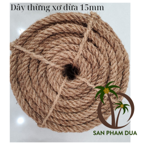 Dây thừng cỡ lớn 15mm -20mm Dây thừng xơ dừa độ bền cao cuộn tròn 25m