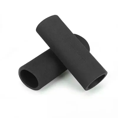 2pc Universal Motorcycle Slip-on Grip Covers Motorbike Anti Vibration Handle Bar Cover Grip Puppies Rubber