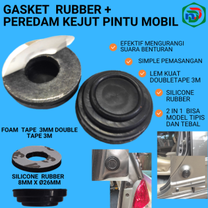 Karet  Pintu Mobil - Peredam Suara Pintu Mobil - Peredam Kejut Pintu Mobil 12 Set