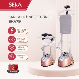 [[BÀN LÀ HƠI NƯỚC SEKA SK47]]_____ công suất 2000W kèm bàn ủi dung tích 2 lít phù hợp mọi loại vải - bh 12 tháng
