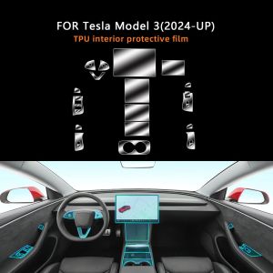 For Tesla Model 3 Highland 2024-2026 TPU Transparent Film Central Control Film Anti-scratch Interior Accessories