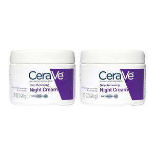 new CeraVe Skin Renewing Night Cream Peptide Complex Hyaluronic Acid & Ceramide Moisturizer for Face 1.7 Ounce hot