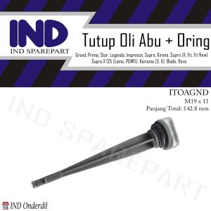Tutup-Penutup-Colokan Oli Mesin-Atas Set Seal-Oring-Karet Abu Astrea Prima-Grand-Star-Legenda-Impressa & Supra-X-Fit-New & Supra X 125-PGMFI & Blade