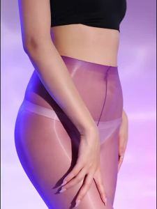 {READY STOCK} Kiss 「 Kyoho Jelly 」 Aurora Waistless One-Line Crotch Stockings for Women Ultra-Thin 640 High-Density Shiny Pantyhose