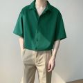 Áo sơ mi Hàn Quốc mẫu mới, áo sơ mi công sở unisex nam nữ form siêu xinh, dáng dài rộng mặc thoải mái thấm hút mồ hôi dễ chịu. 