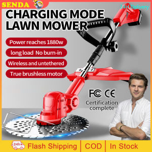 SENDA Light-Duty 21V Cordless Grass Cutter Electric Grass Trimmer Handheld Lawn Mower