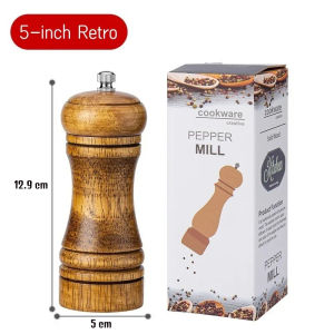 Pepper Mill Wooden Penggiling Biji Lada Pepper Grinder Kayu Tua Serba Guna Grinder Penggiling Lada Merica Penggiling Gilingan Lada Garam Merica Manual Besar Pepper Mill Grinder Penggiling Bumbu Lada Merica Manual Grinder Penggiling Merica Penggiling Adas
