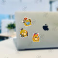 Combo 50 sticker VỊT VÀNG BỐI RỐI decal chống nước không trùng hình dán Koduck psyduck pokemon trend ôm đầu siêu dễ thương. 