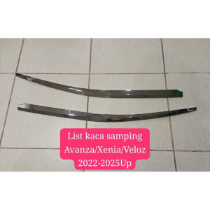 List Kaca Samping chrome & List lis Kaca Belakang AVANZA XENIA VELOZ 2022 2023 2024 Up Window Liner Avanza Xenia Veloz 2022Up