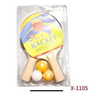 Fu billion Table tennis racket Set two table tennis rackets with double-sided rubber cross rackets and long handle rackets for 3 balls