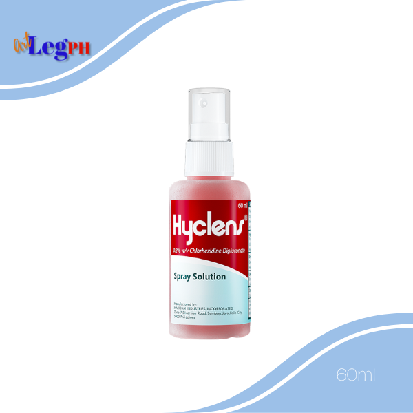 Hyclens Spray Solution 0.2% 60ml 0.2% Chlorhexidine digluconate | Lazada PH