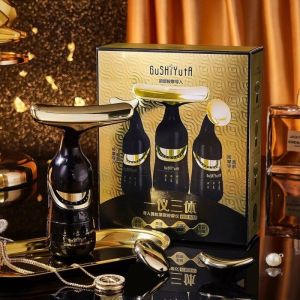 GuShiYuTa 3in1 Alat Pijat Pengencang Kulit Wajah Leher Kerutn Electric ORIGINAL