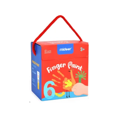 Mideer Finger Paint - Non-Toxic Washable - 12 & 6 Colors by Toytinkr