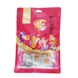 TYL Permen Buah Jelly Persik 100gr Halal Permen Jeli Lunak Kupas Peach Fruit Soft Candy Peeled Fudge