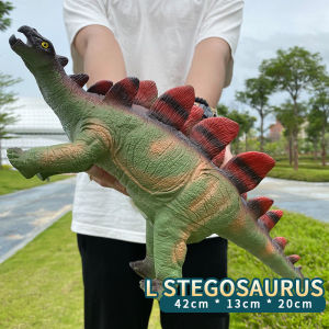 FENAFE【♥️BEST♥️】52CM Mainan Dinosaurus Besar/Dinosaurus karet Besar/ Mainan Dinosaurus / Tyrannosaurus Triceratops Velociraptor Godzilla Stegosaurus Soft Rubber Dinosaurus