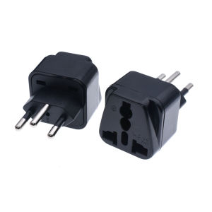 Đen Phổ EURO Anh AU USA EU Đến Thụy Sĩ Thụy Sĩ Suisse 3 Pin Cắm Chuyển Đổi Du Lịch Cắm Adapter 250V 10A